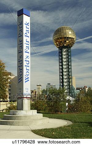 Knoxville, TN, Tennessee, Downtown, Worlds Fair Park, 1982 World's Fair Sunsphere View Large Photo Image Stock Photo - Knoxville, TN, Tennessee, Downtown, Worlds Fair Park, 1982 World's Fair Sunsphere. Fotosearch