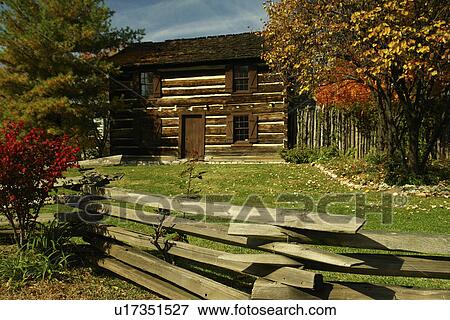Stock Photo -  Knoxville, TN, Tennessee, Downtown, James White's Fort, autumn. Fotosearch