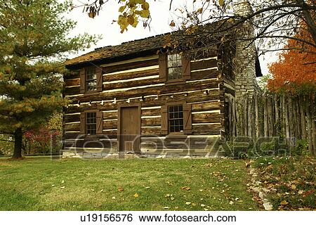 Stock Photograph -  Knoxville, TN, Tennessee, Downtown, General James White's Fort, autumn. Fotosearch