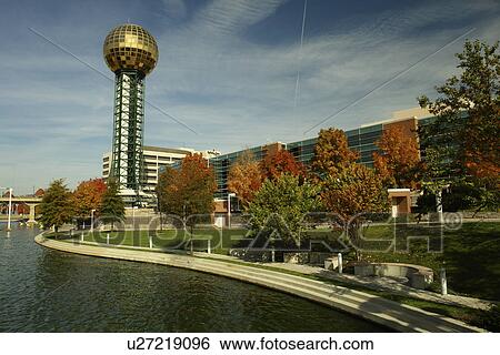 Knoxville, TN, Tennessee, Downtown, Worlds Fair Park, 1982 World's Fair Sunsphere, autumn View Large Photo Image Stock Photograph - Knoxville, TN, Tennessee, Downtown, Worlds Fair Park, 1982 World's Fair Sunsphere, autumn. Fotosearch