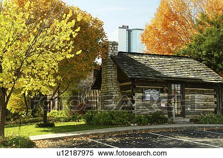 Stock Photography -  Knoxville, TN, Tennessee, Downtown, James White's Fort, autumn. Fotosearch