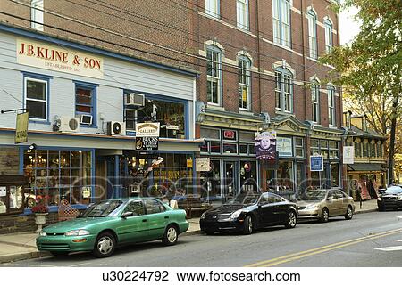 Lambertville, NJ, New Jersey, Historic Downtown View Large Photo Image Stock Image - Lambertville, NJ, New Jersey, Historic Downtown. Fotosearch