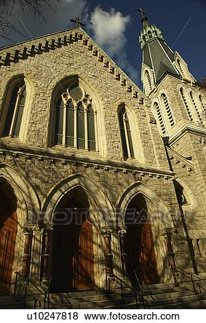 Lambertville, NJ, New Jersey, Historic Downtown, St. John The Evangelist Church View Large Photo Image Stock Photo - Lambertville, NJ, New Jersey, Historic Downtown, St. John The Evangelist Church. Fotosearch