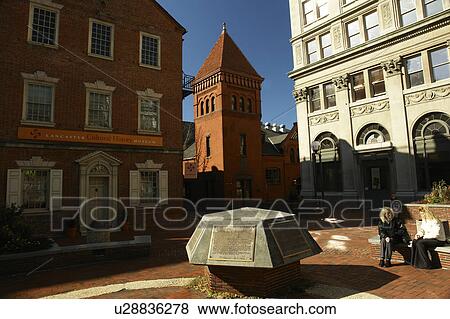 Lancaster, PA, Pennsylvania, Pennsylvania Dutch Country, downtown, Penn Square View Large Photo Image Stock Photo - Lancaster, PA, Pennsylvania, Pennsylvania Dutch Country, downtown, Penn Square. Fotosearch