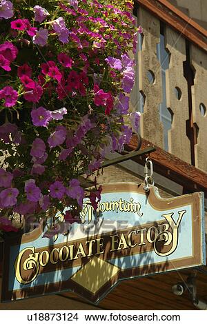Leavenworth, WA, Washington, Bavarian Alpine Village, Chocolate Factory, sign View Large Photo Image Picture - Leavenworth, WA, Washington, Bavarian Alpine Village, Chocolate Factory, sign. Fotosearch