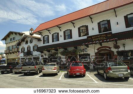 Leavenworth, WA, Washington, Bavarian Alpine Village, The Bavarian Ritz Hotel View Large Photo Image Stock Image - Leavenworth, WA, Washington, Bavarian Alpine Village, The Bavarian Ritz Hotel. Fotosearch