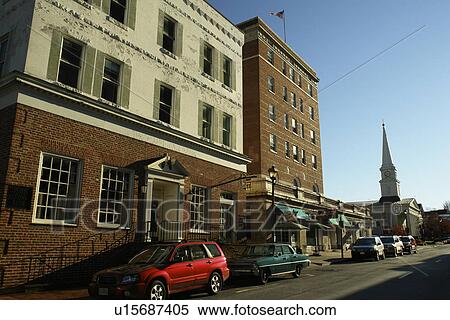 Stock Photography -  Lexington, VA, Virginia, Shenandoah Valley, Historic Downtown. Fotosearch