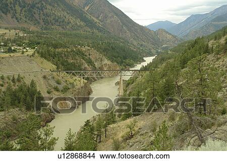 Lillooet, British Columbia, Canada, Fraser River View Large Photo Image Picture - Lillooet, British Columbia, Canada, Fraser River. Fotosearch