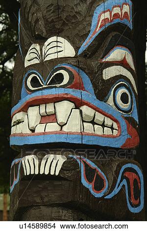 Lillooet, British Columbia, Canada, totem pole View Large Photo Image Picture - Lillooet, British Columbia, Canada, totem pole. Fotosearch