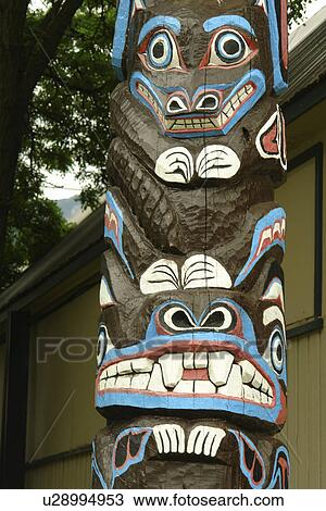 Lillooet, British Columbia, Canada, totem pole View Large Photo Image Stock Image - Lillooet, British Columbia, Canada, totem pole. Fotosearch