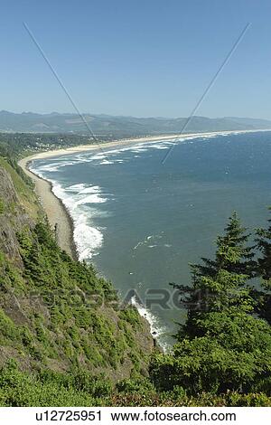 Manzanita, OR, Oregon, Pacific Ocean, Pacific Coast Scenic Byway, Rt Route, Highway 101, Neahkahnie Beach View Large Photo Image Stock Image - Manzanita, OR, Oregon, Pacific Ocean, Pacific Coast Scenic Byway, Rt Route, Highway 101, Neahkahnie Beach. Fotosearch