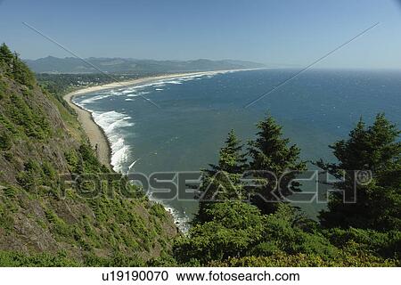 Manzanita, OR, Oregon, Pacific Ocean, Pacific Coast Scenic Byway, Rt Route, Highway 101, Neahkahnie Beach View Large Photo Image Stock Image - Manzanita, OR, Oregon, Pacific Ocean, Pacific Coast Scenic Byway, Rt Route, Highway 101, Neahkahnie Beach. Fotosearch