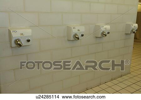 MD, Maryland, bathroom, hand dryers View Large Photo Image Picture - MD, Maryland, bathroom, hand dryers. Fotosearch