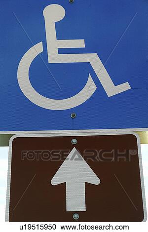MD, Maryland, Handicap parking sign, View Large Photo Image Stock Image - MD, Maryland, Handicap parking sign, . Fotosearch