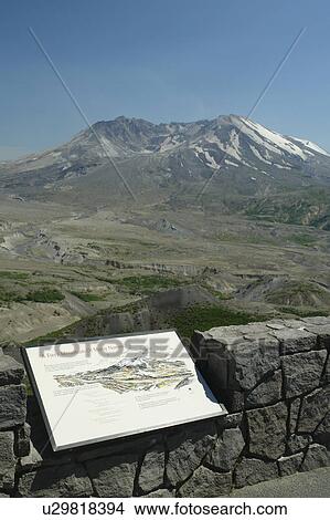 Picture -  Mount St. Helens National Volcanic Monument, WA, Washington, overlook. Fotosearch
