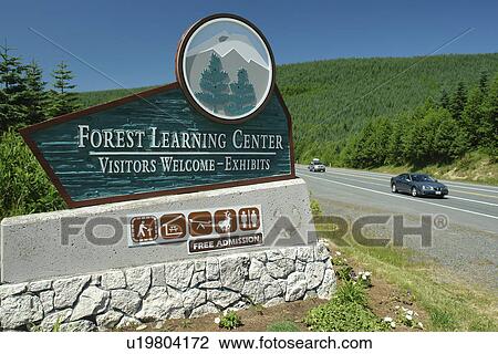 Mount St. Helens National Volcanic Monument, WA, Washington, Forest Learning Center at Mt. Saint Helens, entrance sign View Large Photo Image Stock Image - Mount St. Helens National Volcanic Monument, WA, Washington, Forest Learning Center at Mt. Saint Helens, entrance sign. Fotosearch