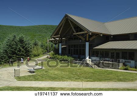 Stock Photo -  Mount St. Helens National Volcanic Monument, WA, Washington, Forest Learning Center at Mt. Saint Helens. Fotosearch