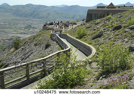 Mount St. Helens National Volcanic Monument, WA, Washington, Johnston Ridge Observatory View Large Photo Image Stock Photography - Mount St. Helens National Volcanic Monument, WA, Washington, Johnston Ridge Observatory. Fotosearch