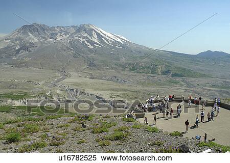 Mount St. Helens National Volcanic Monument, WA, Washington, Johnston Ridge Observatory View Large Photo Image Stock Photography - Mount St. Helens National Volcanic Monument, WA, Washington, Johnston Ridge Observatory. Fotosearch
