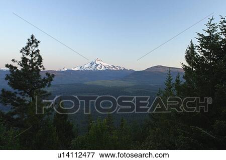 Mt. Jefferson, OR, Oregon, Deschutes National Forest, Cascade Mountain Range View Large Photo Image Stock Photo - Mt. Jefferson, OR, Oregon, Deschutes National Forest, Cascade Mountain Range. Fotosearch