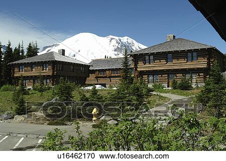 Mt. Rainier National Park, WA, Washington, Mount Rainier, Sunrise Day Lodge View Large Photo Image Stock Image - Mt. Rainier National Park, WA, Washington, Mount Rainier, Sunrise Day Lodge. Fotosearch