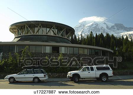 Stock Photo -  Mt. Rainier National Park, WA, Washington, Paradise, Henry M. Jackson Visitor Center. Fotosearch