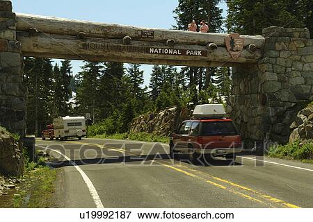 Mt. Rainier National Park, WA, Washington, Chinook Pass, Entrance View Large Photo Image Stock Photo - Mt. Rainier National Park, WA, Washington, Chinook Pass, Entrance. Fotosearch