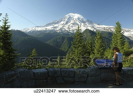 Mt. Rainier National Park, WA, Washington, Mount Rainier, Ricksecker Point View Large Photo Image Stock Photo - Mt. Rainier National Park, WA, Washington, Mount Rainier, Ricksecker Point. Fotosearch