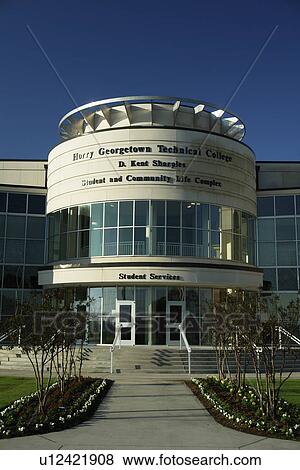 Stock Photo -  Myrtle Beach, SC, South Carolina, Horry Georgetown Technical College, Student and Community Life Complex. Fotosearch