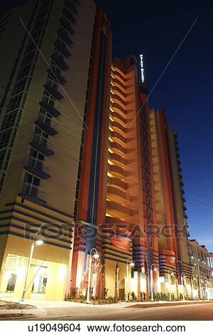 Picture -  Myrtle Beach, SC, South Carolina, The Grand Strand, Prince Resort, evening. Fotosearch