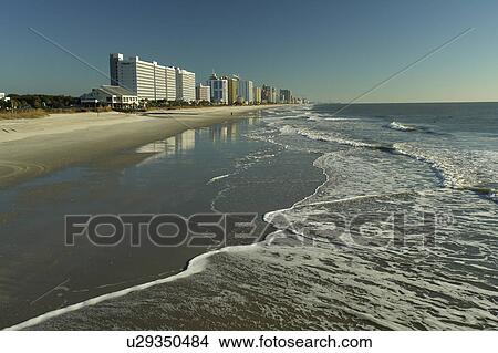 Picture -  Myrtle Beach, SC, South Carolina, The Grand Strand, resorts, beach. Fotosearch