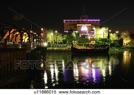 Stock Image Of Myrtle Beach Sc South Carolina The Grand Strand Myrtle Beach Sc South Carolina The Grand Strand Broadway At Imax Discovery Theater Evening