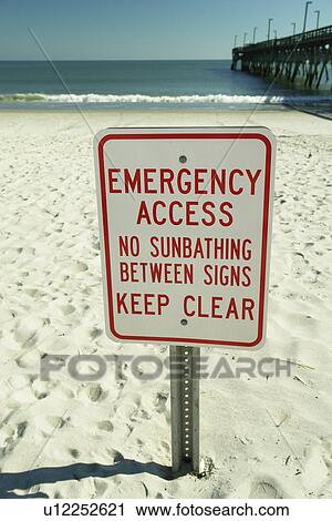 Myrtle Beach, SC, South Carolina, The Grand Strand, Emergency access sign, No Sunbathing Between signs Keep Clear View Large Photo Image Stock Image - Myrtle Beach, SC, South Carolina, The Grand Strand, Emergency access sign, No Sunbathing Between signs Keep Clear. Fotosearch