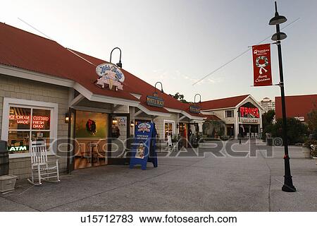 Stock Image -  Myrtle Beach, SC, South Carolina, The Grand Strand, Barefoot Landing. Fotosearch