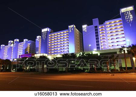 Myrtle Beach, SC, South Carolina, The Grand Strand, Crown Reef Resort Conference Center, evening View Large Photo Image Stock Image - Myrtle Beach, SC, South Carolina, The Grand Strand, Crown Reef Resort Conference Center, evening. Fotosearch