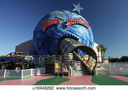 Stock Image -  Myrtle Beach, SC, South Carolina, The Grand Strand, Planet Hollywood. Fotosearch