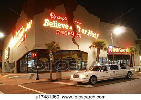 Myrtle Beach, SC, South Carolina, The Grand Strand, downtown, Ripley's Believe it or Not Museum, limo, evening View Large Photo Image Stock Image - Myrtle Beach, SC, South Carolina, The Grand Strand, downtown, Ripley's Believe it or Not Museum, limo, evening. Fotosearch