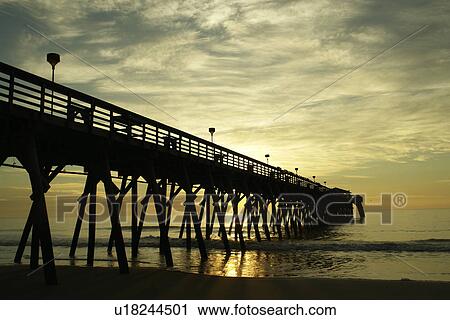 Myrtle Beach, SC, South Carolina, The Grand Strand, fishing pier, beach, sunrise View Large Photo Image Stock Image - Myrtle Beach, SC, South Carolina, The Grand Strand, fishing pier, beach, sunrise. Fotosearch