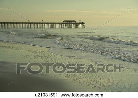 Myrtle Beach, SC, South Carolina, The Grand Strand, fishing pier, beach View Large Photo Image Stock Image - Myrtle Beach, SC, South Carolina, The Grand Strand, fishing pier, beach. Fotosearch