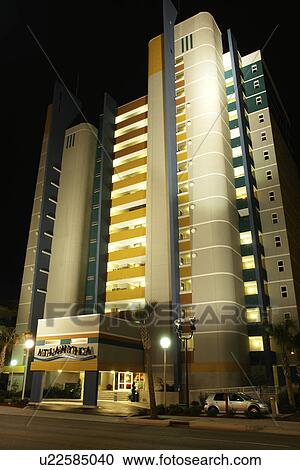 Stock Image -  Myrtle Beach, SC, South Carolina, The Grand Strand, Atlantica, evening. Fotosearch