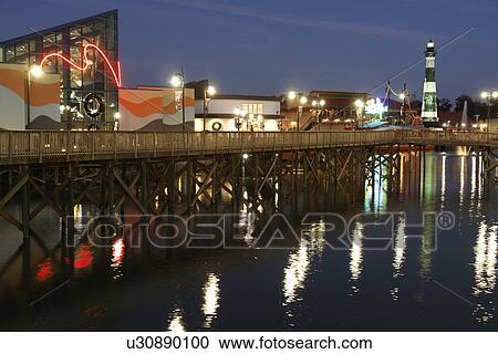 Myrtle Beach, SC, South Carolina, The Grand Strand, Broadway at the Beach, Ripley's Aquarium, evening View Large Photo Image Stock Image - Myrtle Beach, SC, South Carolina, The Grand Strand, Broadway at the Beach, Ripley's Aquarium, evening. Fotosearch