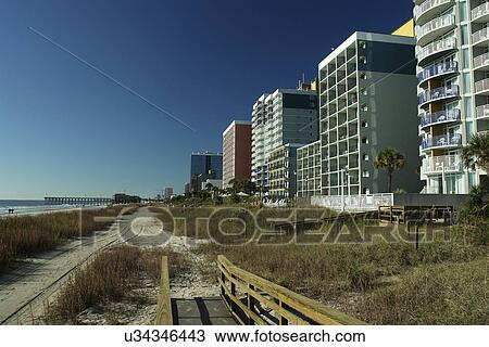 Stock Image -  Myrtle Beach, SC, South Carolina, The Grand Strand, resorts. Fotosearch