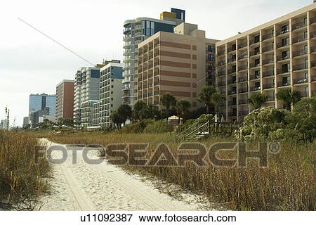 Myrtle Beach, SC, South Carolina, The Grand Strand, resorts, beach View Large Photo Image Stock Photo - Myrtle Beach, SC, South Carolina, The Grand Strand, resorts, beach. Fotosearch