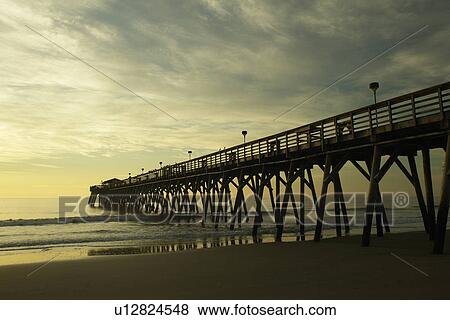 Myrtle Beach, SC, South Carolina, The Grand Strand, fishing pier, beach, sunrise View Large Photo Image Stock Photo - Myrtle Beach, SC, South Carolina, The Grand Strand, fishing pier, beach, sunrise. Fotosearch