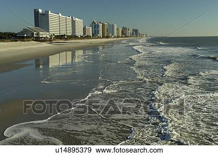 Myrtle Beach, SC, South Carolina, The Grand Strand, resorts, beach View Large Photo Image Stock Photo - Myrtle Beach, SC, South Carolina, The Grand Strand, resorts, beach. Fotosearch