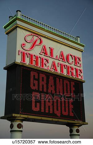 Stock Photo -  Myrtle Beach, SC, South Carolina, The Grand Strand, Palace Theatre, neon sign, evening. Fotosearch