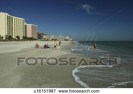 Stock Photo -  Myrtle Beach, SC, South Carolina, The Grand Strand, resorts, beach. Fotosearch