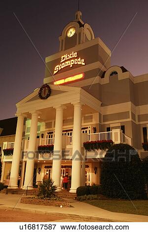 Myrtle Beach, SC, South Carolina, The Grand Strand, Dixie Stampede, evening View Large Photo Image Stock Photo - Myrtle Beach, SC, South Carolina, The Grand Strand, Dixie Stampede, evening. Fotosearch
