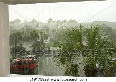 Myrtle Beach, SC, South Carolina, The Grand Strand, Plantation Resort, rain shower, parking lot View Large Photo Image Stock Photo - Myrtle Beach, SC, South Carolina, The Grand Strand, Plantation Resort, rain shower, parking lot. Fotosearch