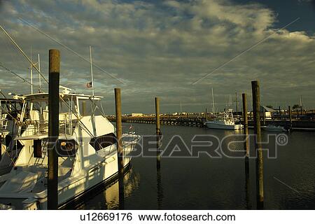 Stock Photograph -  Myrtle Beach, SC, South Carolina, The Grand Strand, Murrells Inlet, fishing boats. Fotosearch